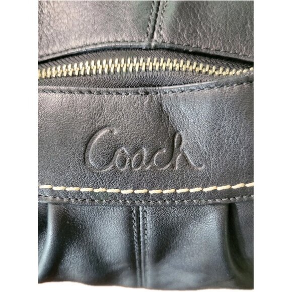 COACH Shoulder Handbag F13764 Black Leather - Picture 3 of 14